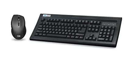  keyboard and mouse wireless tvs platina 