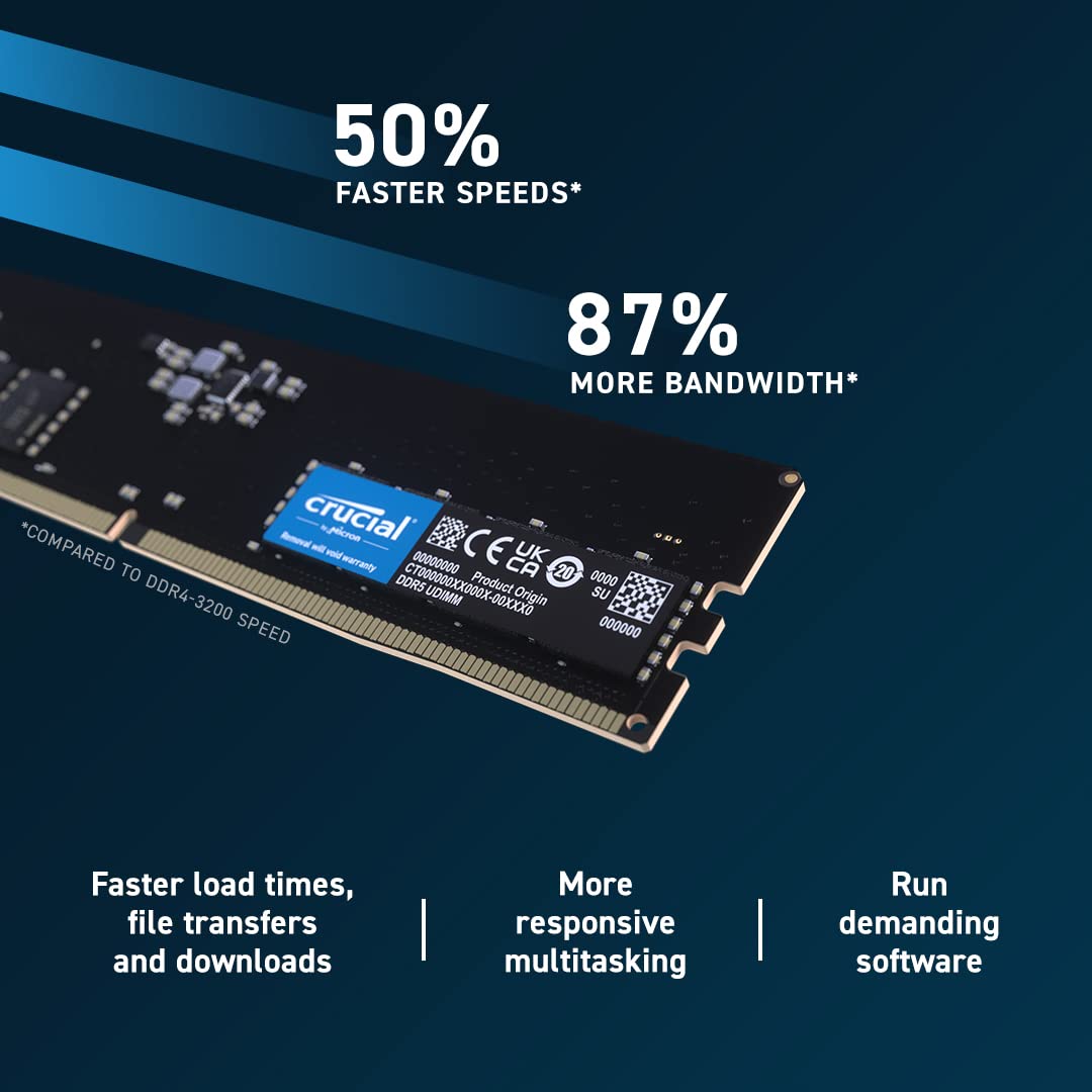 RAM Crucia DDR5 8GB 4800MHz CL40 Desktop