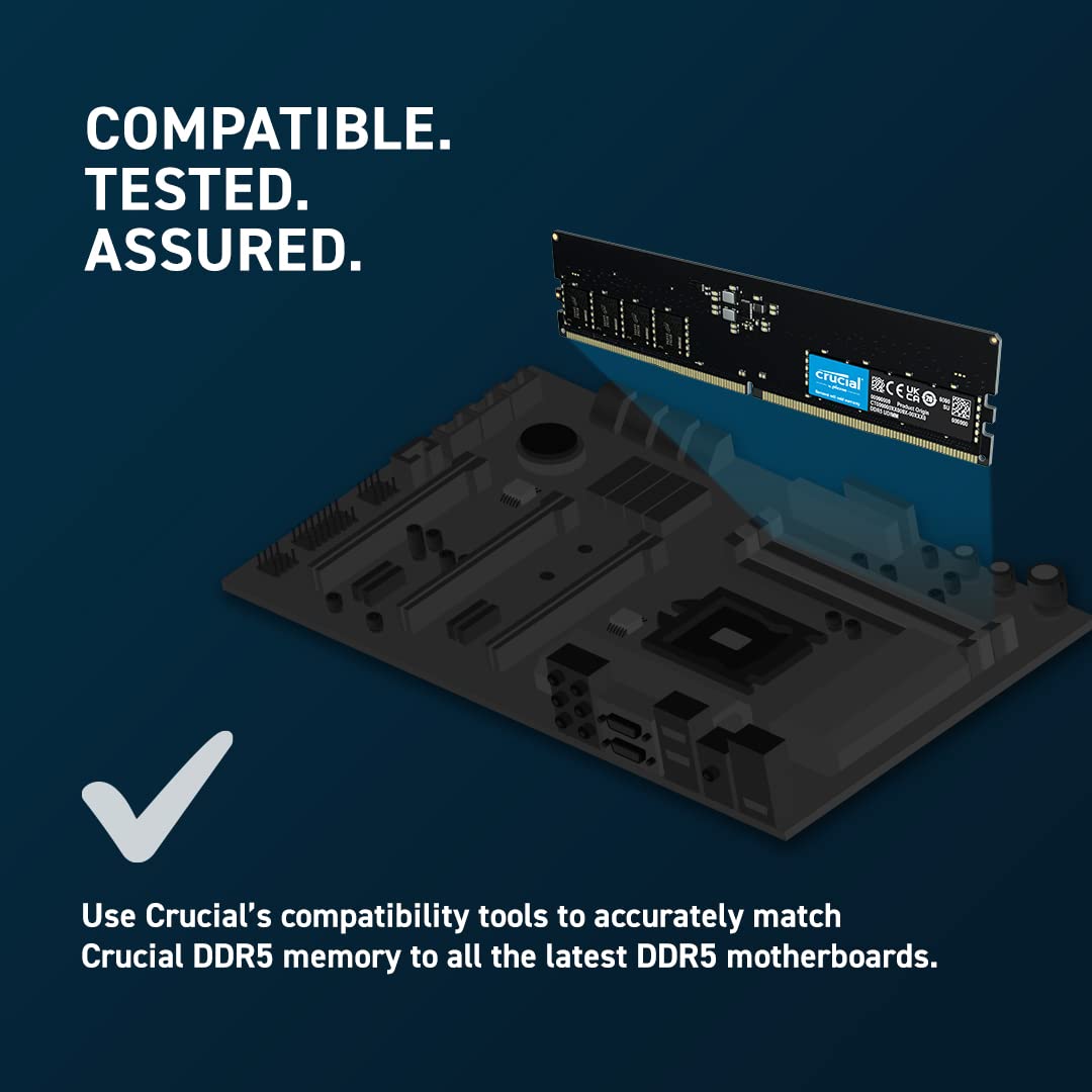 RAM CruciaL DDR5 RAM 8GB 4800MHz CL40 Desktop