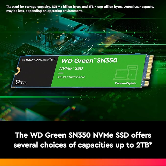 SSD NVME 2TB SN350 WD GREEN M.2 NVME