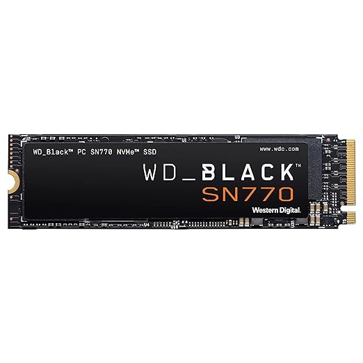 SSD NVME 250GB M.2 NVME SN770 WD BLACK 