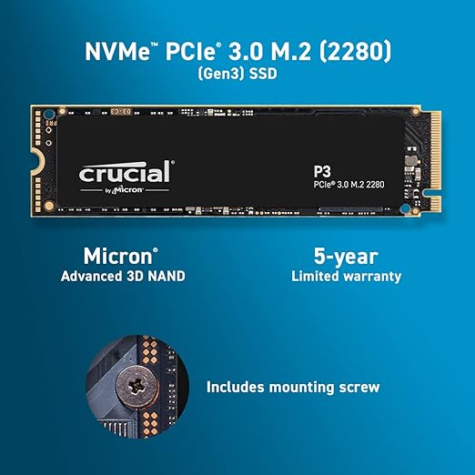 SSD NVME 1TB P3 M.2 NVME