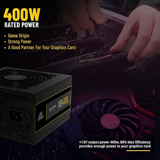 SMPS 400 WATT ANT ESPORTS VS400L 80 PLUS