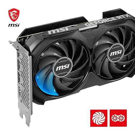 GPU Geforce RTX 4060 Ti Ventus 2X Black 8G Oc MSI