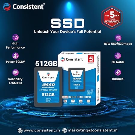 ssd 512gb SATA Consistent S7