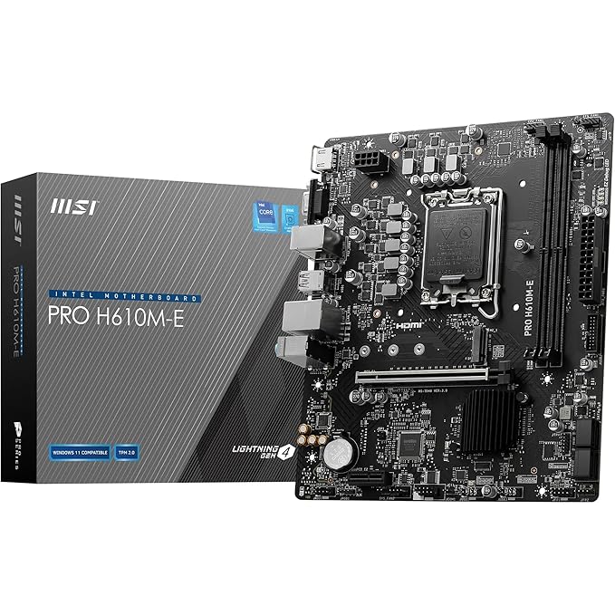 MOTHERBOARD Pro H610M-E MSI DDR4 