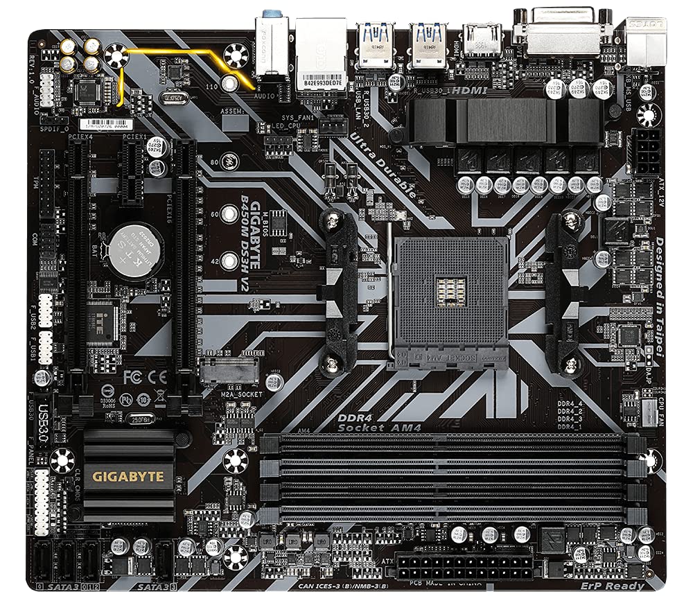 MOTHERBOARD B450M DS3H V2 GIGABYTE DDR4 