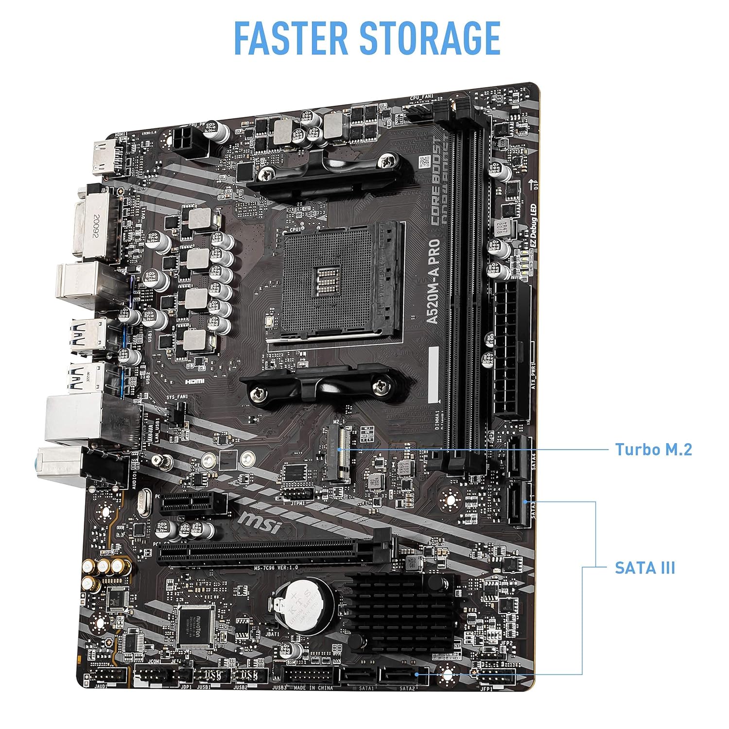 MOTHERBOARD A520M-A PRO MSI DDR4