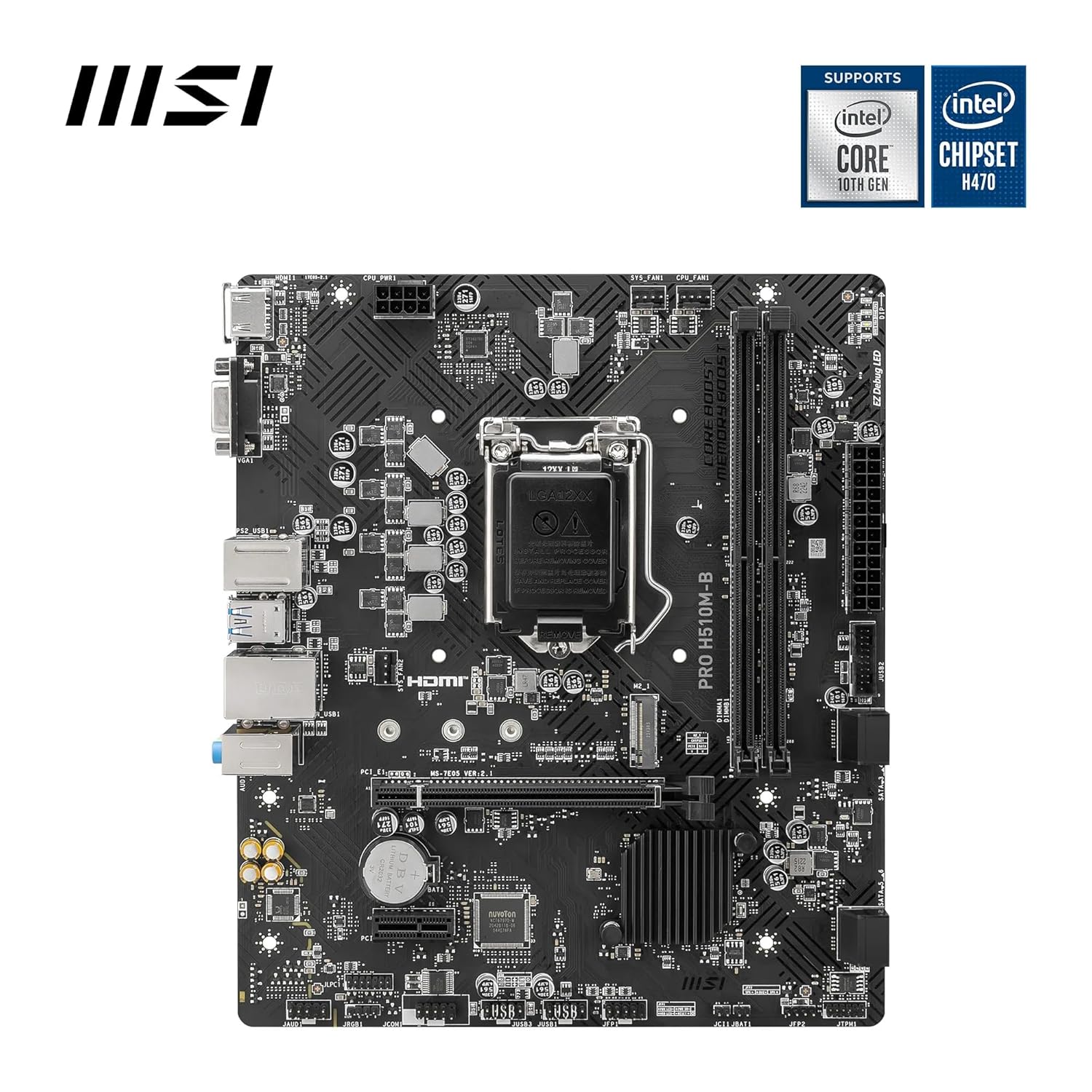 MOTHERBOARD Pro H510M-B DDR4 MSI