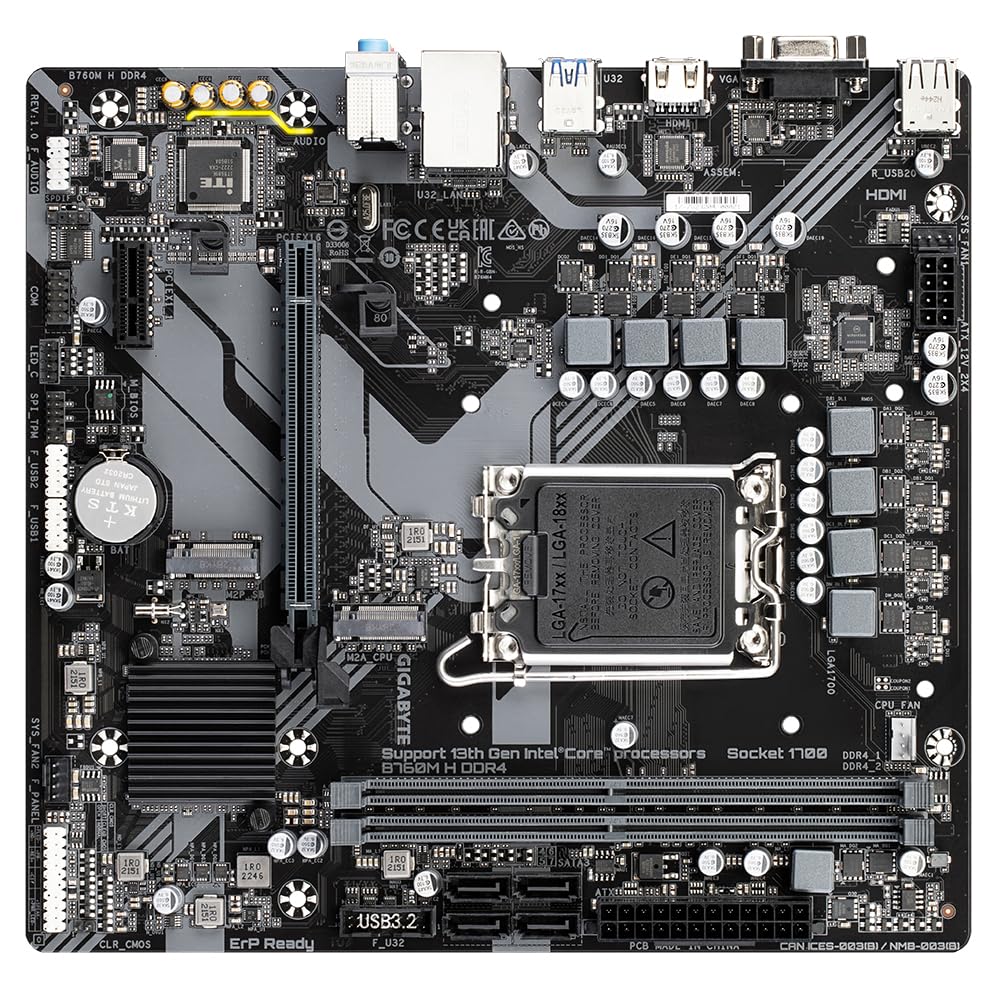 MOTHERBOARD B760M H GIGABYTE DDR4