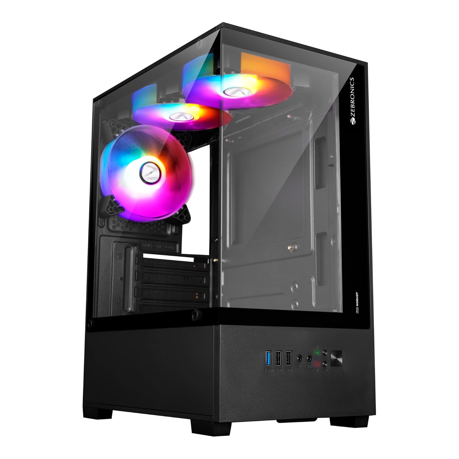 cabinet ROBUST Premium Gaming Chassis ZEBRONICS black