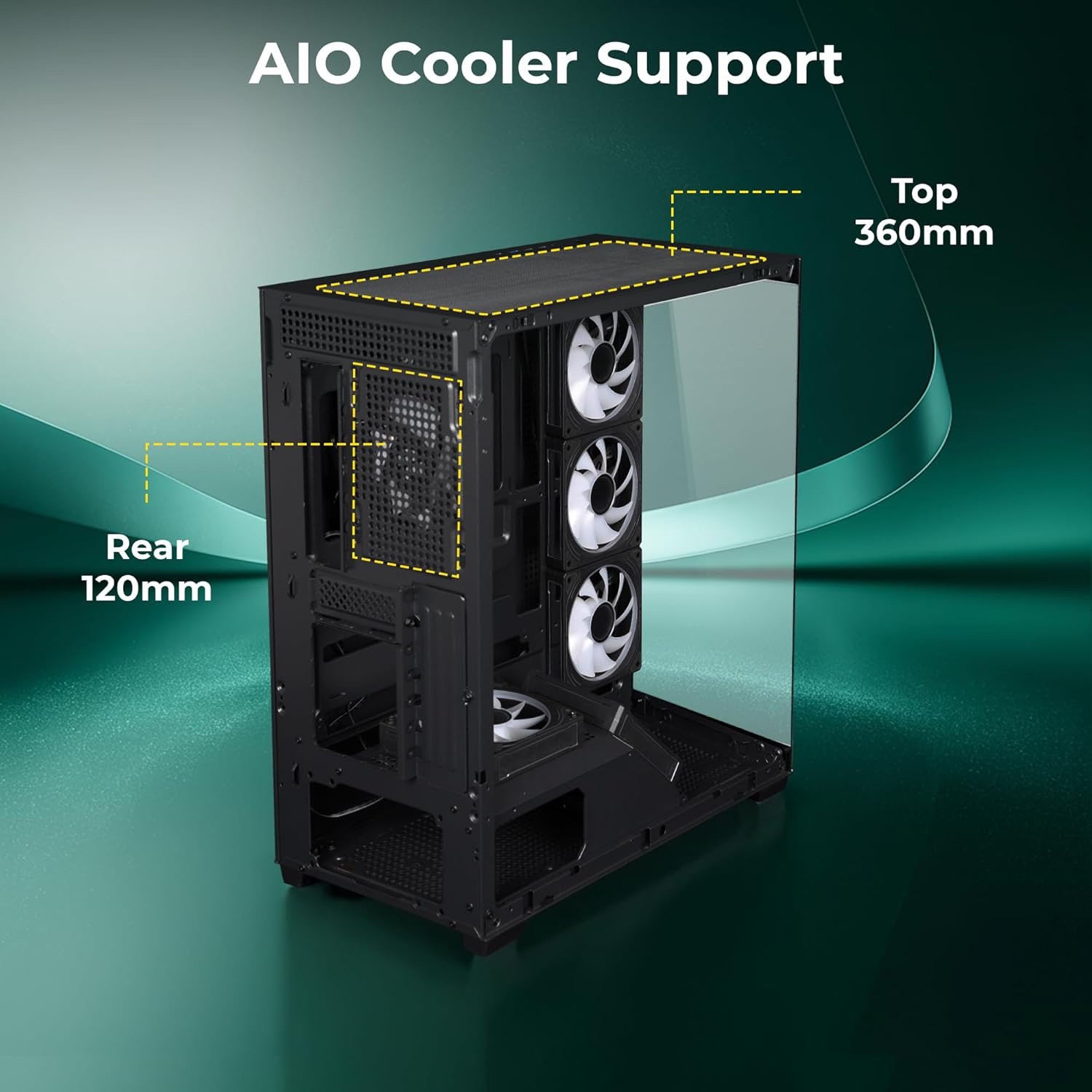 CABINET Xenocore Premium Gaming Case Zebronics Black