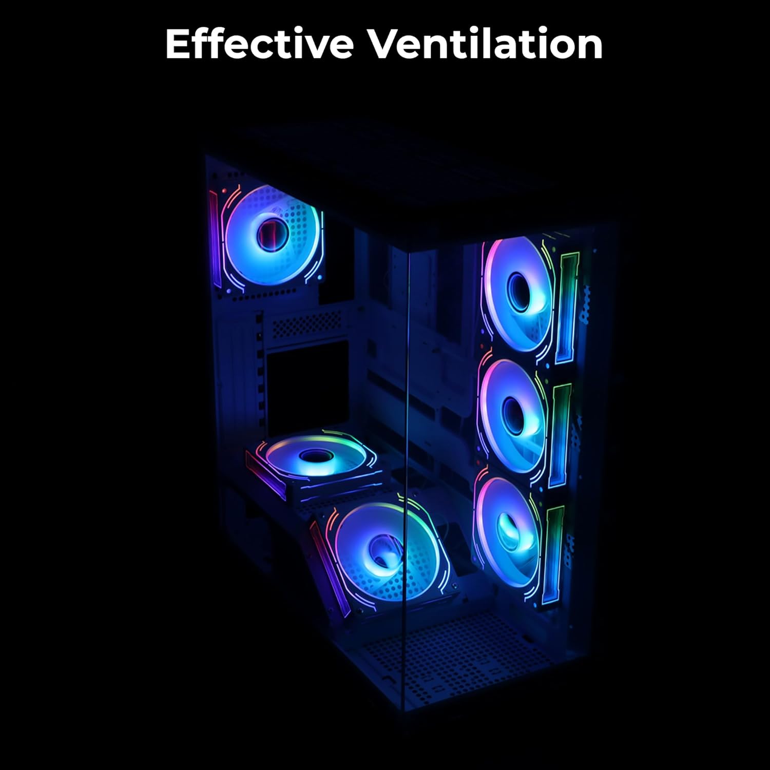 CABINET Xenocore Premium Gaming Case Zebronics WHITE